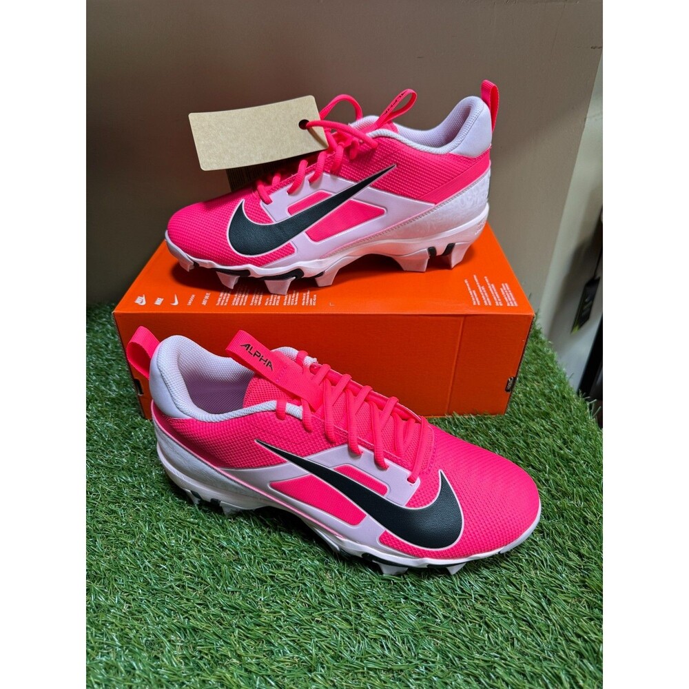 Men's 12 Nike Alpha Menace 4 Shark NRG Football Cleats "Racer Pink" HJ4570-600